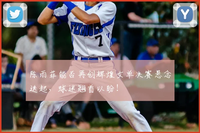 陈雨菲能否再创辉煌女单决赛悬念迭起,球迷翘首以盼!